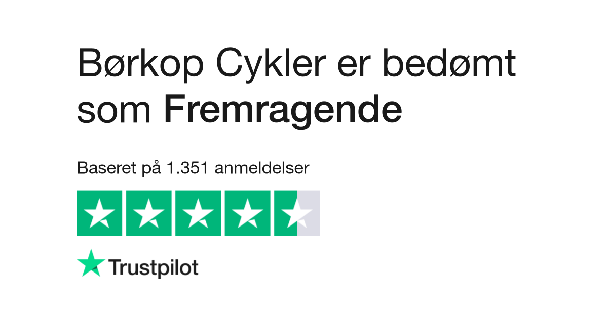 Anmeldelser af Børkop Cykler Læs kundernes anmeldelser af boerkopcykler.dk