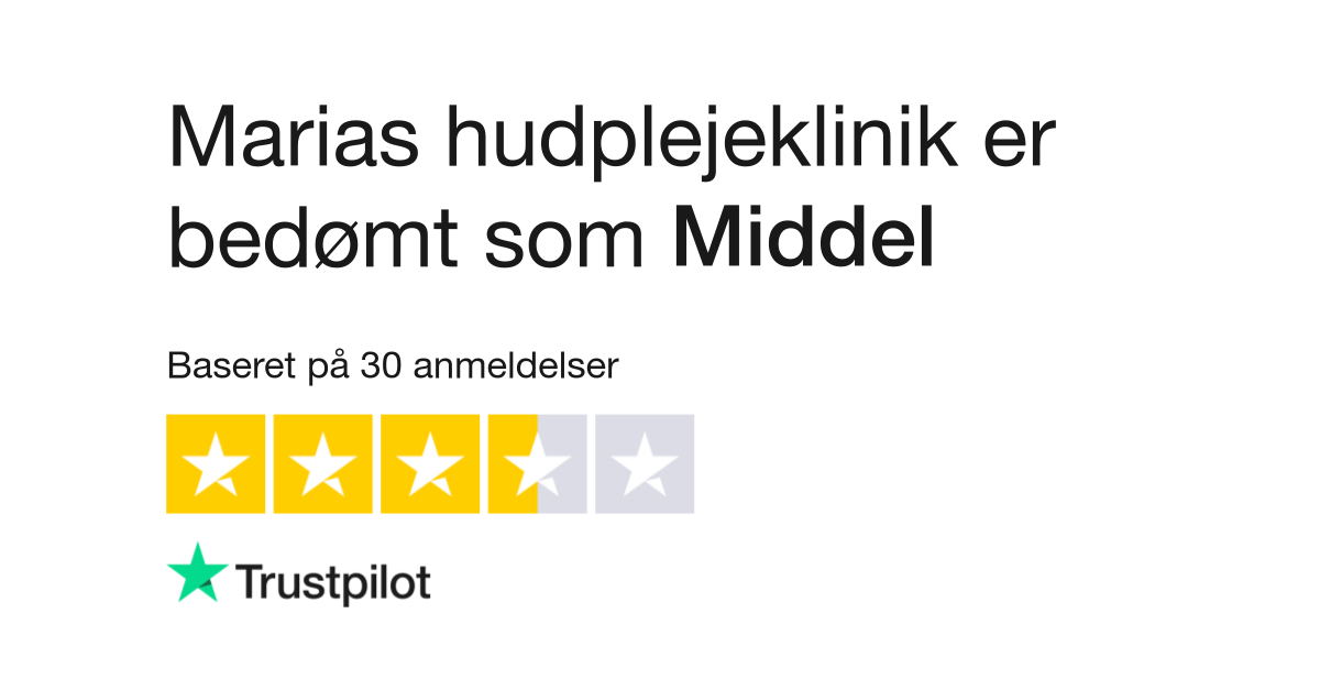 Anmeldelser Marias hudplejeklinik | Læs kundernes anmeldelser af www.mariashudpleje.dk