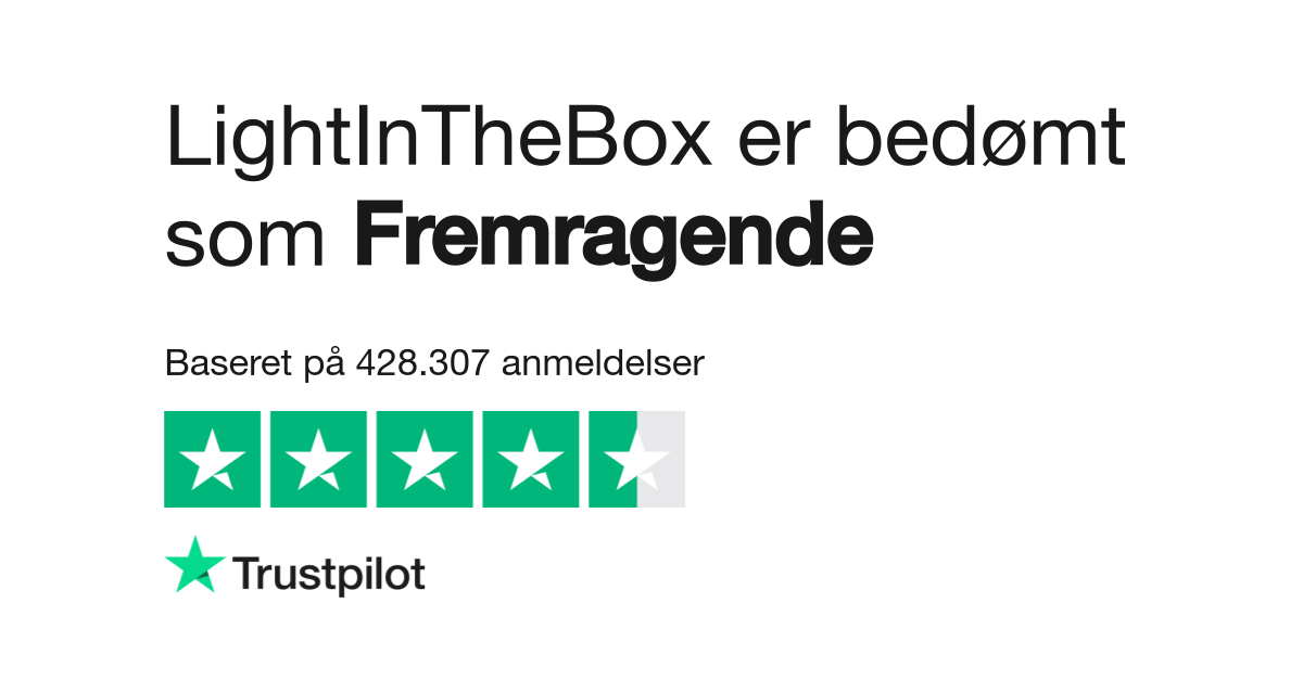 Anmeldelser af LightInTheBox Læs www. lightinthebox.com