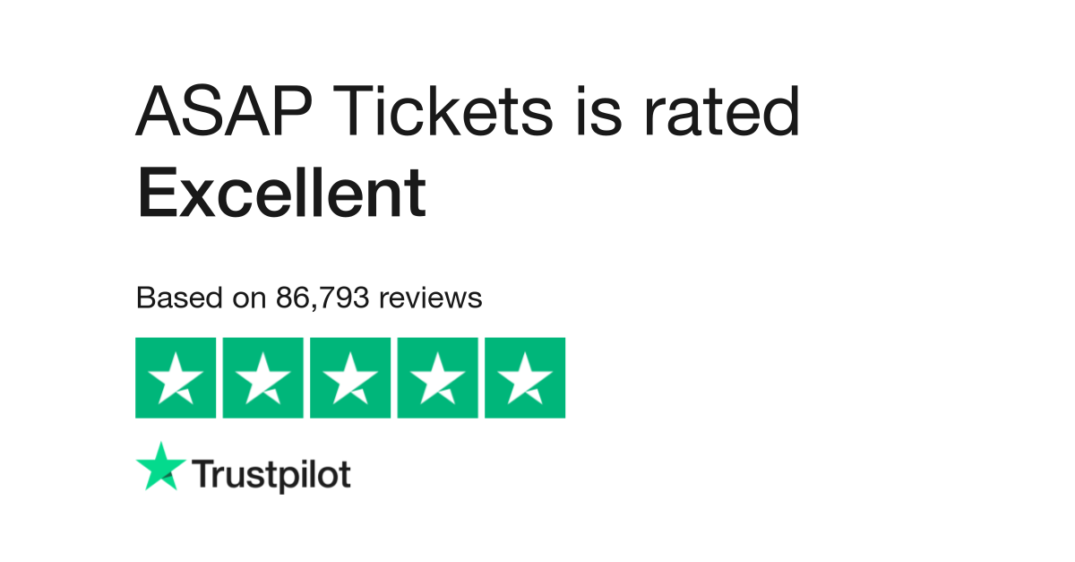 ASAP Tickets Reviews Read Customer Service Reviews of