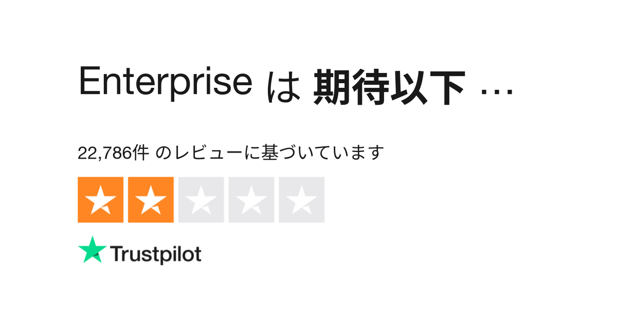 Enterprise のレビュー Www Enterprise Com についてカスタマーサービスのレビューをご覧ください 952 の4