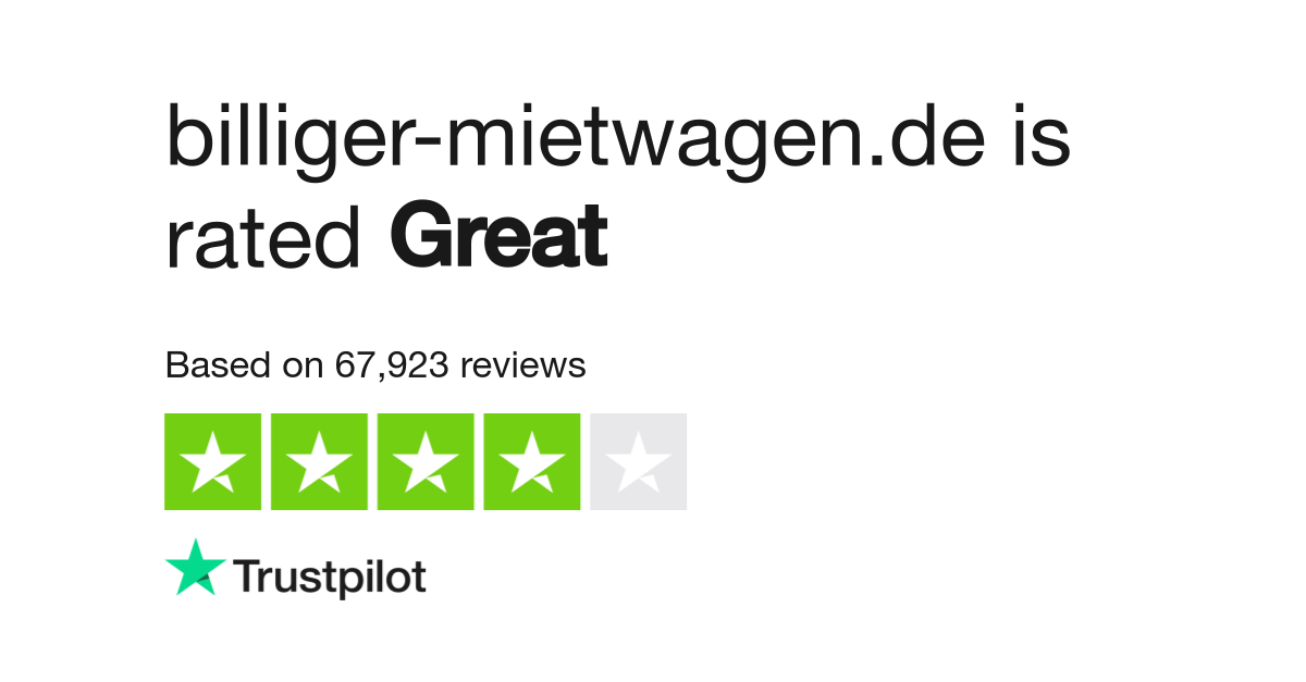 Billiger Mietwagen De Reviews Read Customer Service Reviews Of Www Billiger Mietwagen De