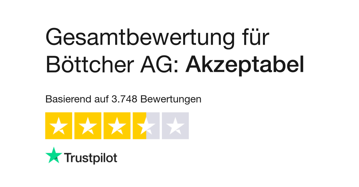 Bewertungen zu Böttcher AG, Lesen Sie Kundenbewertungen zu www.bueromarkt- ag.de