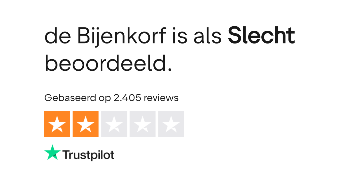 de bijenkorf trustpilot