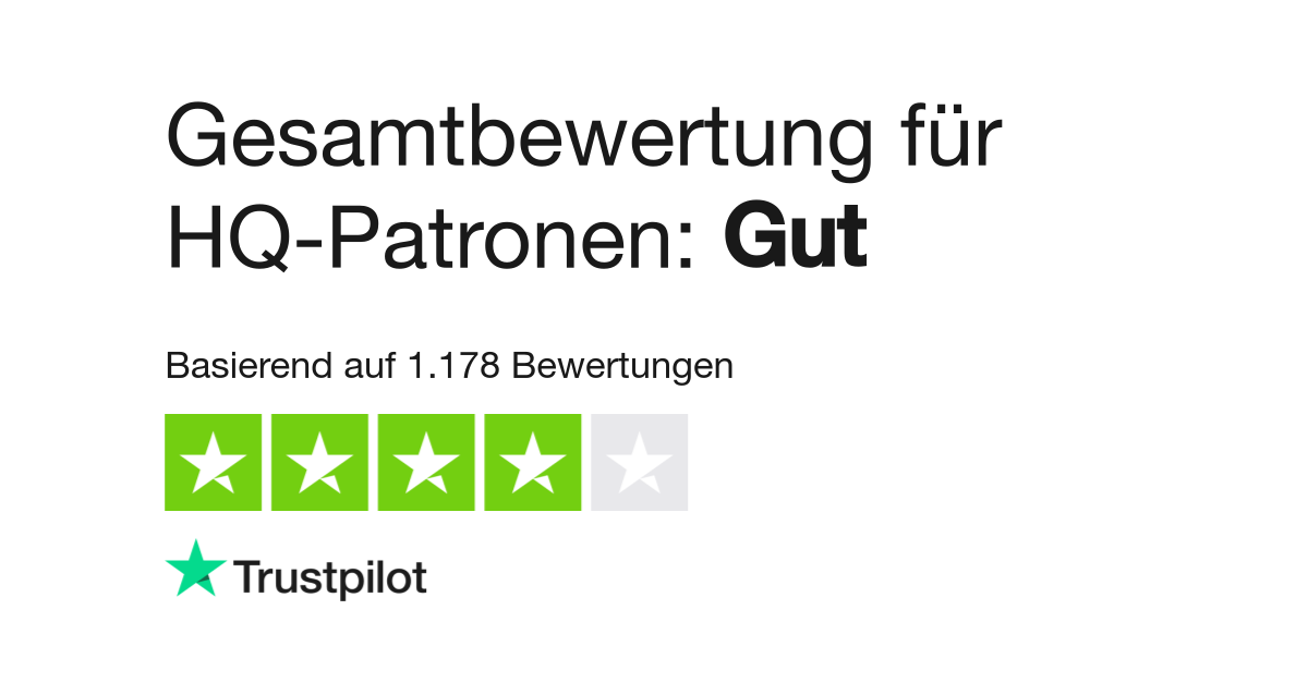Bewertungen zu HQ-Patronen | Lesen Sie Kundenbewertungen zu www.hq-patronen .de