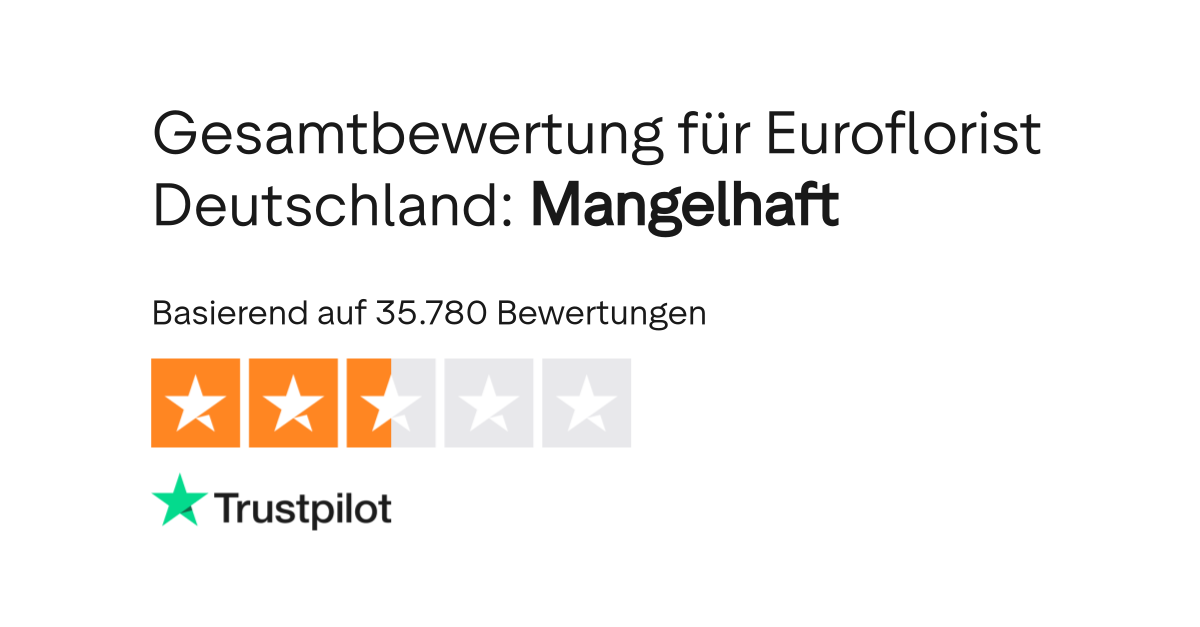 Bewertungen zu Euroflorist Deutschland Lesen Sie Kundenbewertungen zu