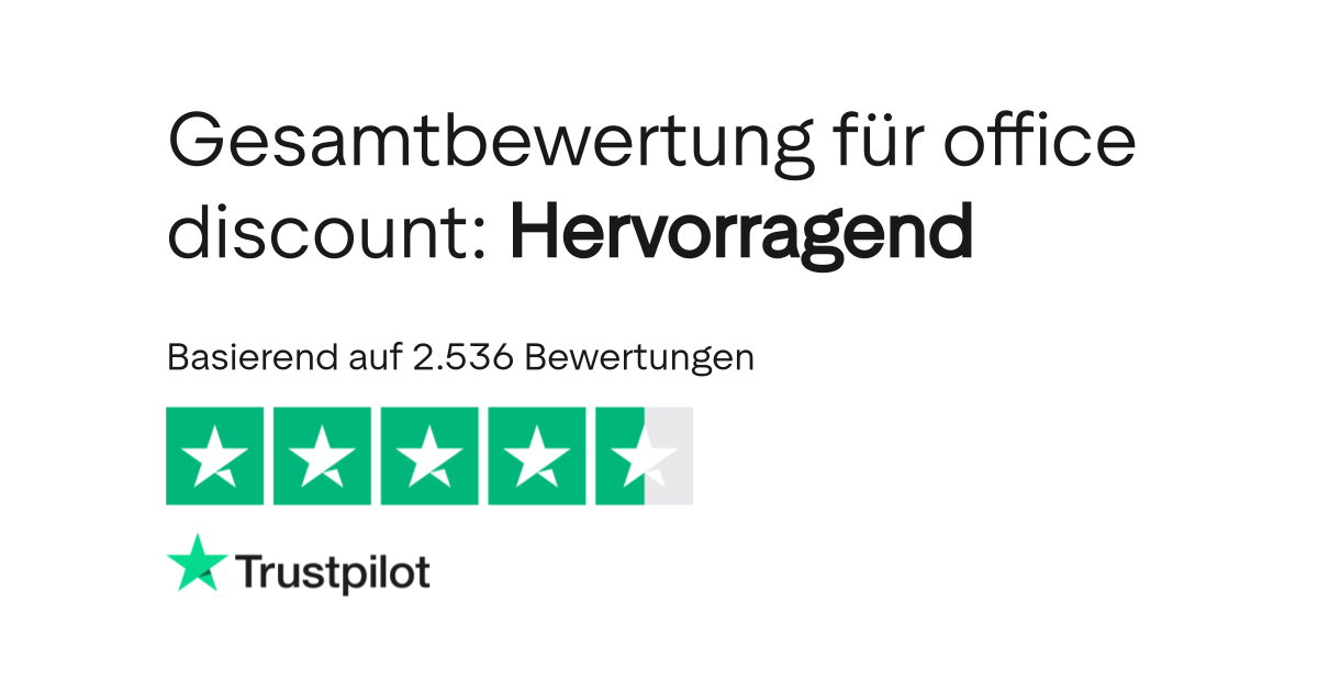 Bewertungen zu office discount Lesen Sie Kundenbewertungen zu www
