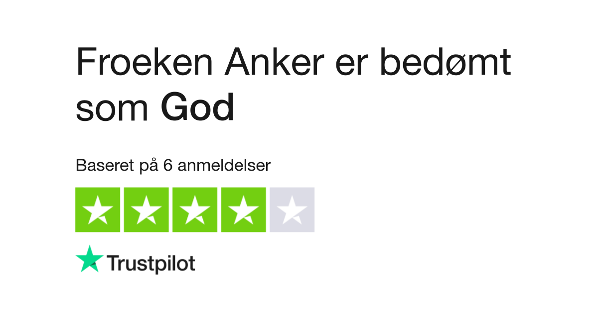 Anmeldelser Froeken | Læs kundernes anmeldelser www.froeken- anker.dk