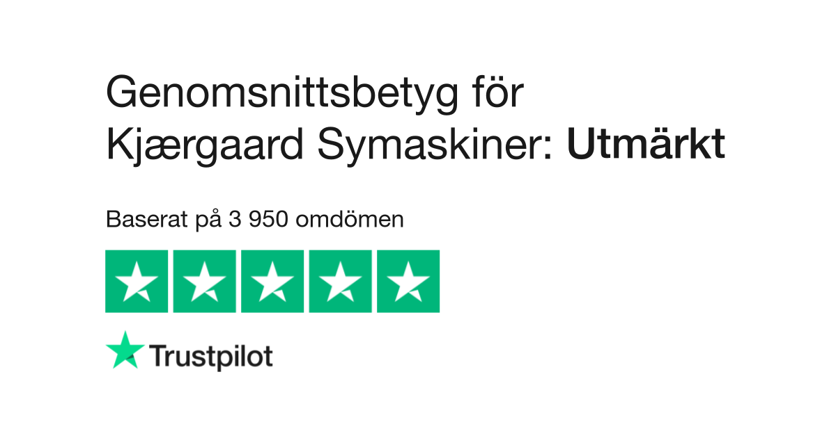 om Kjærgaard Symaskiner | Läs kundernas omdömen om www.symaskine.dk