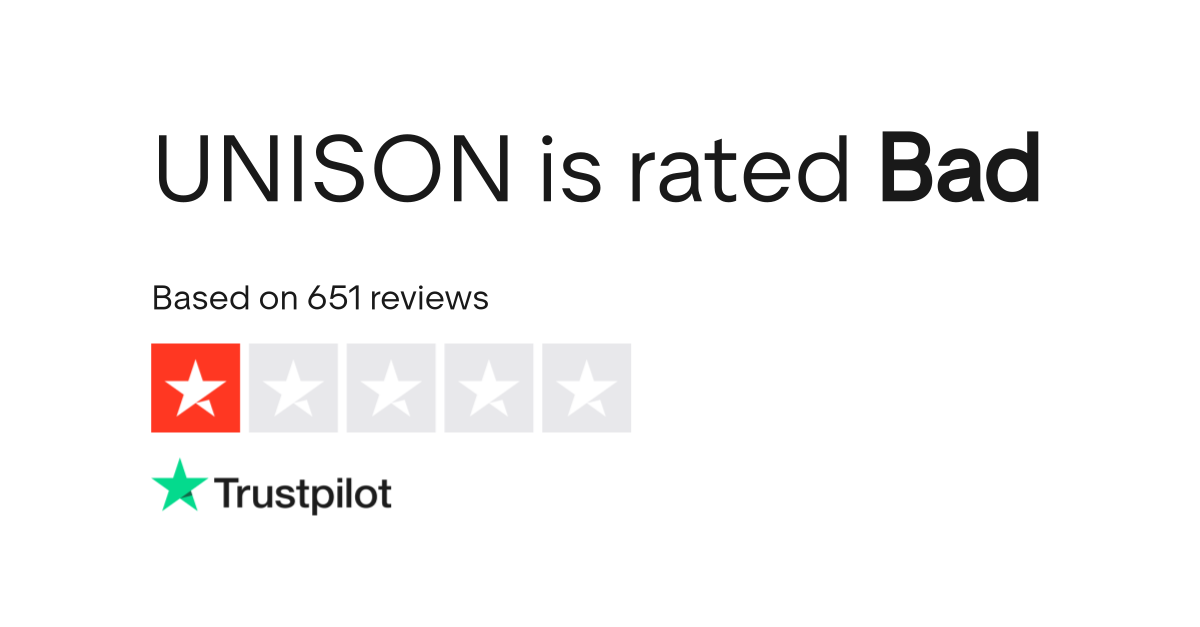 UNISON Reviews | Read Customer Service Reviews of www.unison.org.uk