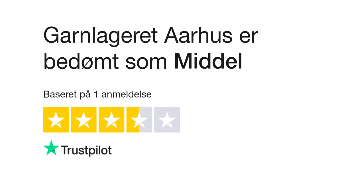 Anmeldelser af Garnlageret kundernes anmeldelser af www.garnlageret-aarhus.dk