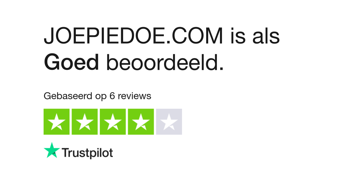 JOEPIEDOE.COM | consumentenreviews over www.joepiedoe.com