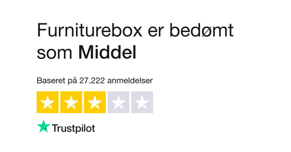 Anmeldelser af Furniturebox | Læs kundernes anmeldelser af  .se