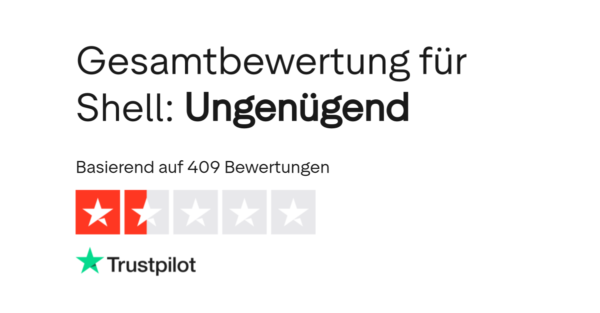 Bewertungen zu Shell Lesen Sie Kundenbewertungen zu www.shell.de