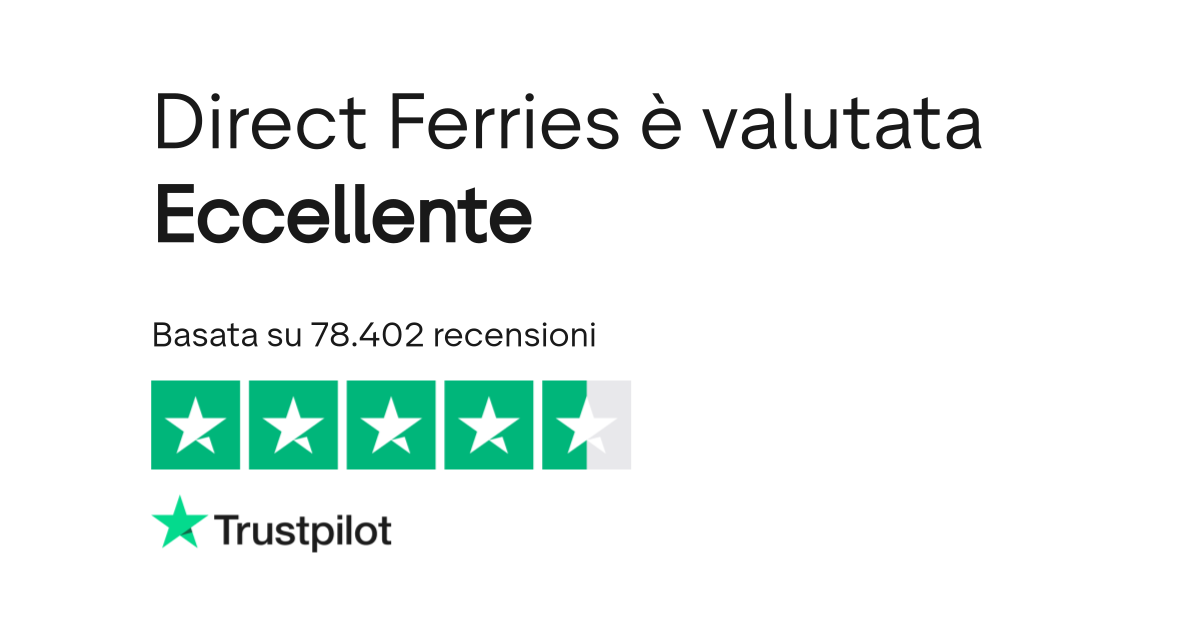Direct Ferries Leggi le recensioni dei servizi di www.directferries.co.uk