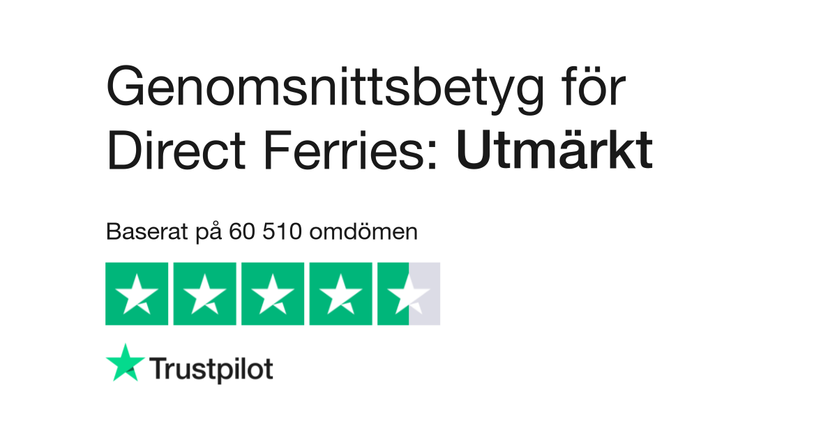 Omdömen om Direct Ferries | Läs kundernas omdömen om 