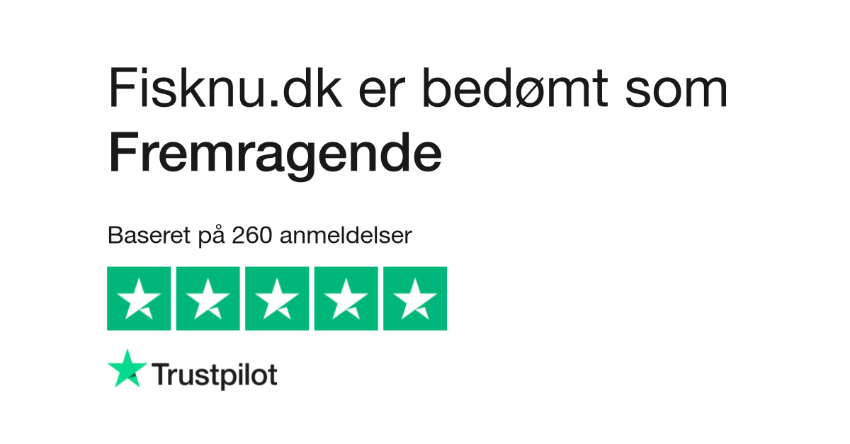 Anmeldelser af Fisknu.dk Læs kundernes anmeldelser af www.fisknu.dk