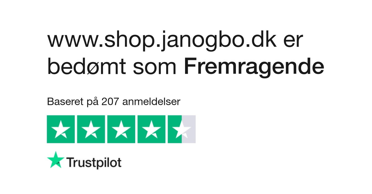af og Bo's | Læs kundernes anmeldelser af www.shop.janogbo.dk
