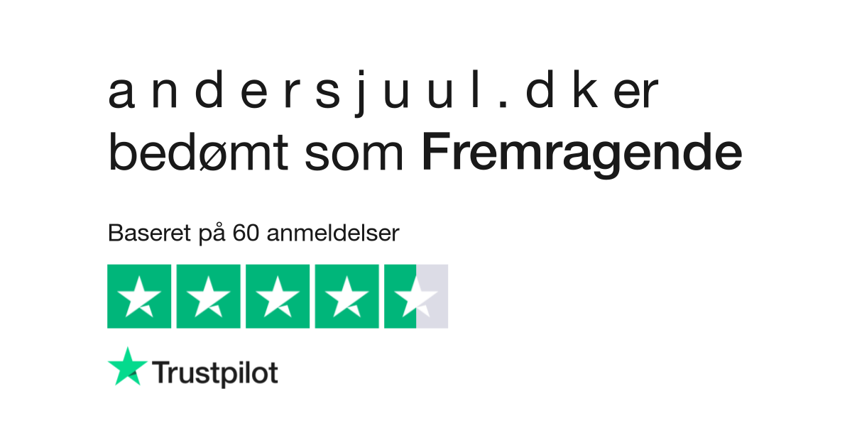 Anmeldelser af a n d e r s j u l . d k | kundernes anmeldelser af www.andersjuul.dk