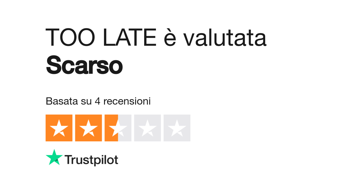 Orologio too late on sale recensione