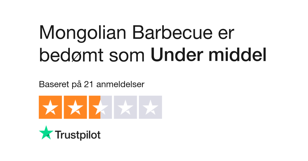 Anmeldelser af Mongolian Barbecue kundernes anmeldelser af mongolian-barbecue.dk