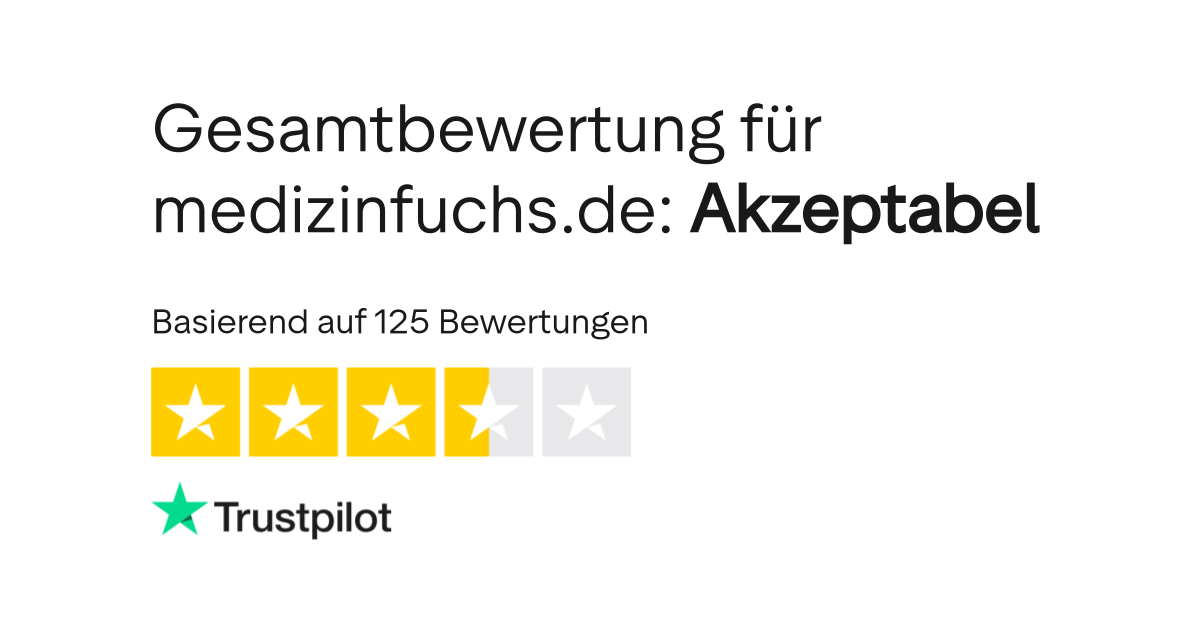 Bewertungen Zu Medizinfuchs De Lesen Sie Kundenbewertungen Zu Www Medizinfuchs De