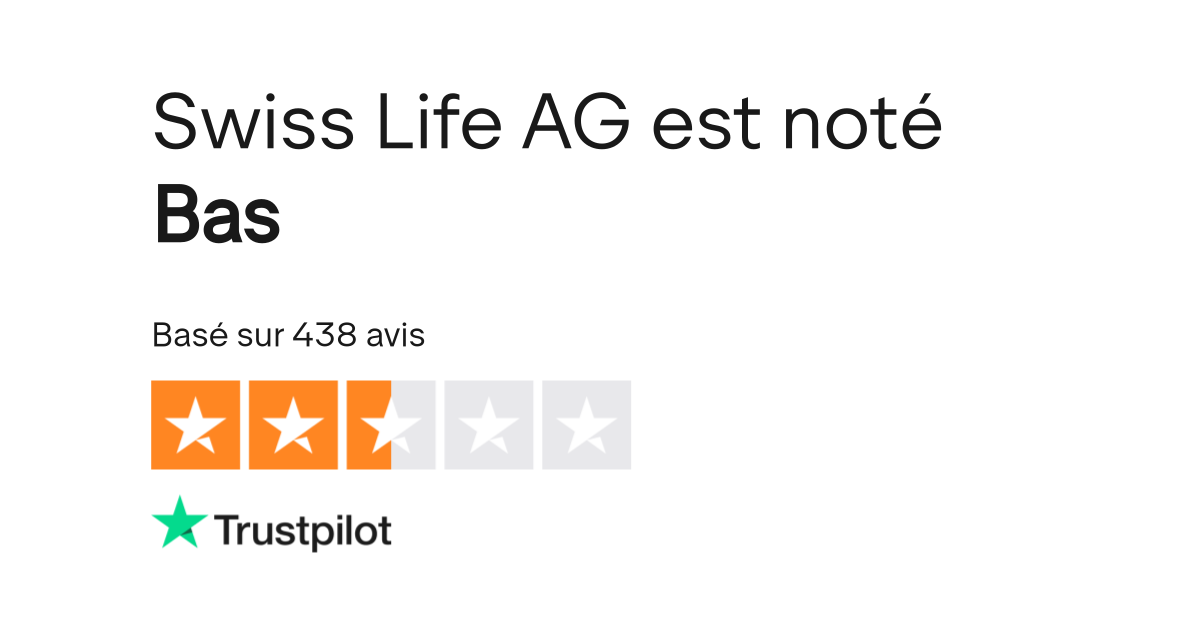 Avis de Swiss Life AG Lisez les avis marchands de