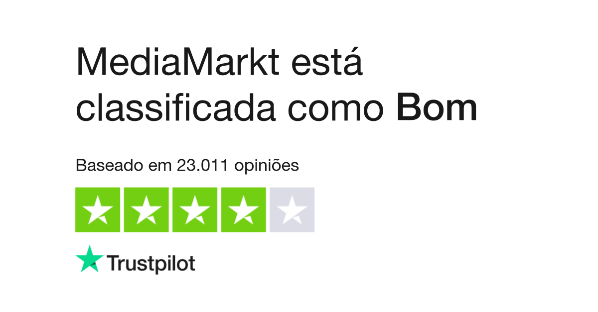 Opiniões sobre Media Markt Portugal  Leia opiniões sobre o serviço de  mediamarkt.pt