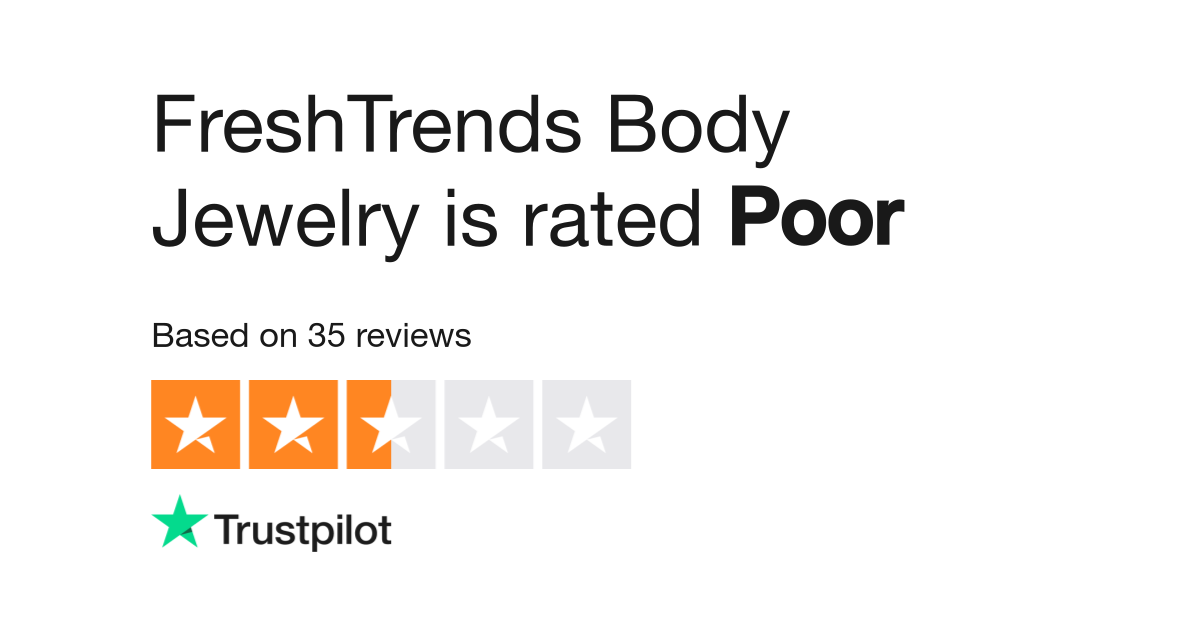 FreshTrends Body Jewelry Reviews Read Customer Service Reviews