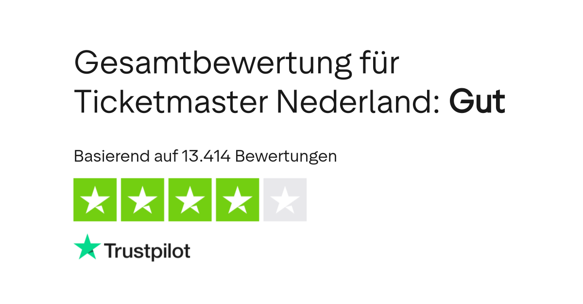 Bewertungen Zu Ticketmaster Nederland Lesen Sie Kundenbewertungen Zu Ticketmaster Nl