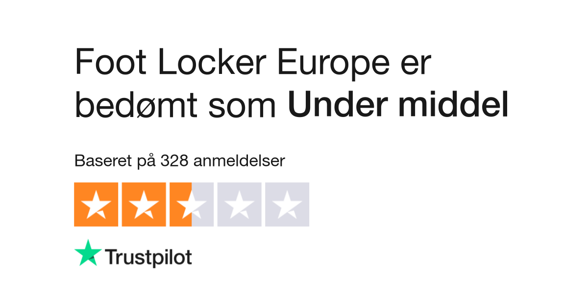 af Foot Locker Europe | Læs kundernes anmeldelser af footlocker.dk | 4 14