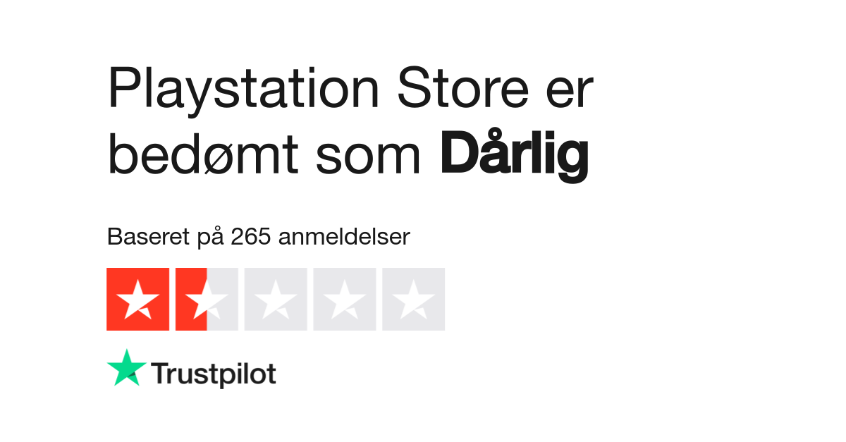 Anmeldelser af Playstation Store | Læs kundernes anmeldelser playstation -store.dk