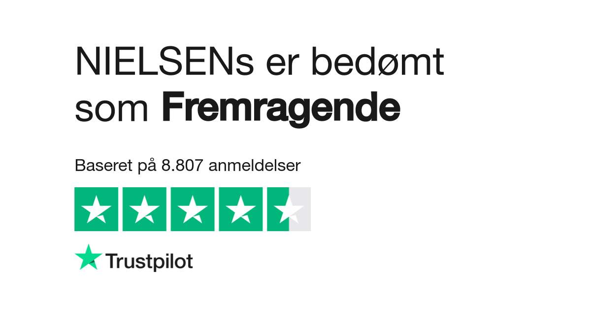 Anmeldelser NIELSENs | kundernes anmeldelser af nielsens.dk