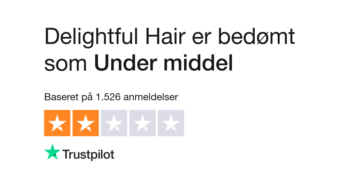 Anmeldelser af Delightful Hair  Læs kundernes anmeldelser af