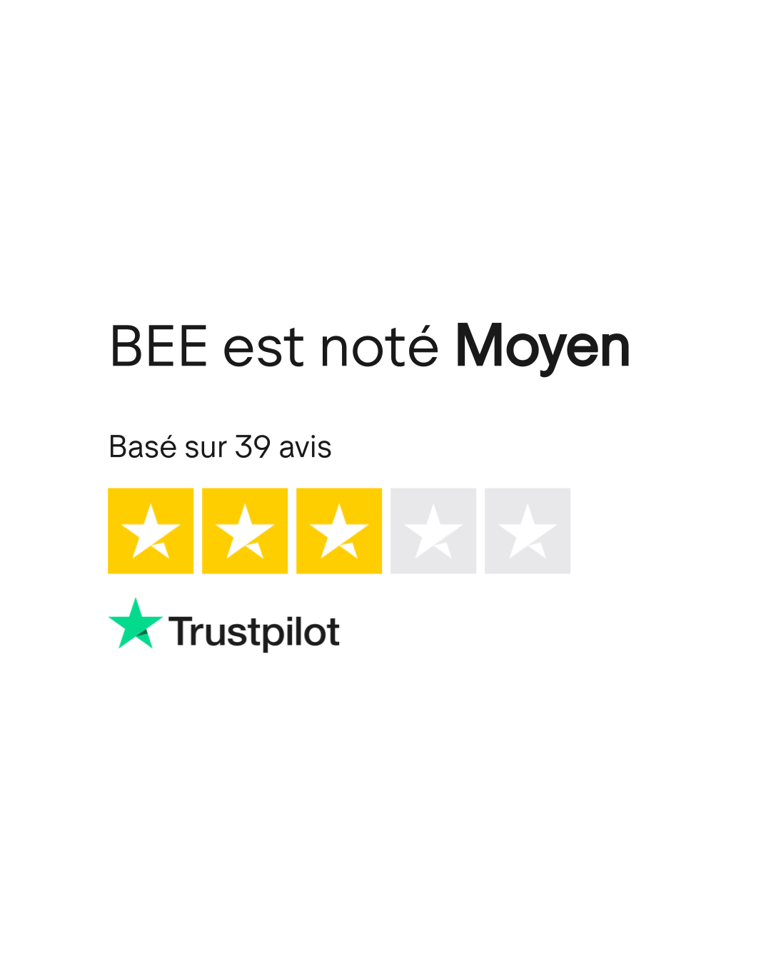 Avis de BEE | Lisez les avis marchands de www.bee.com