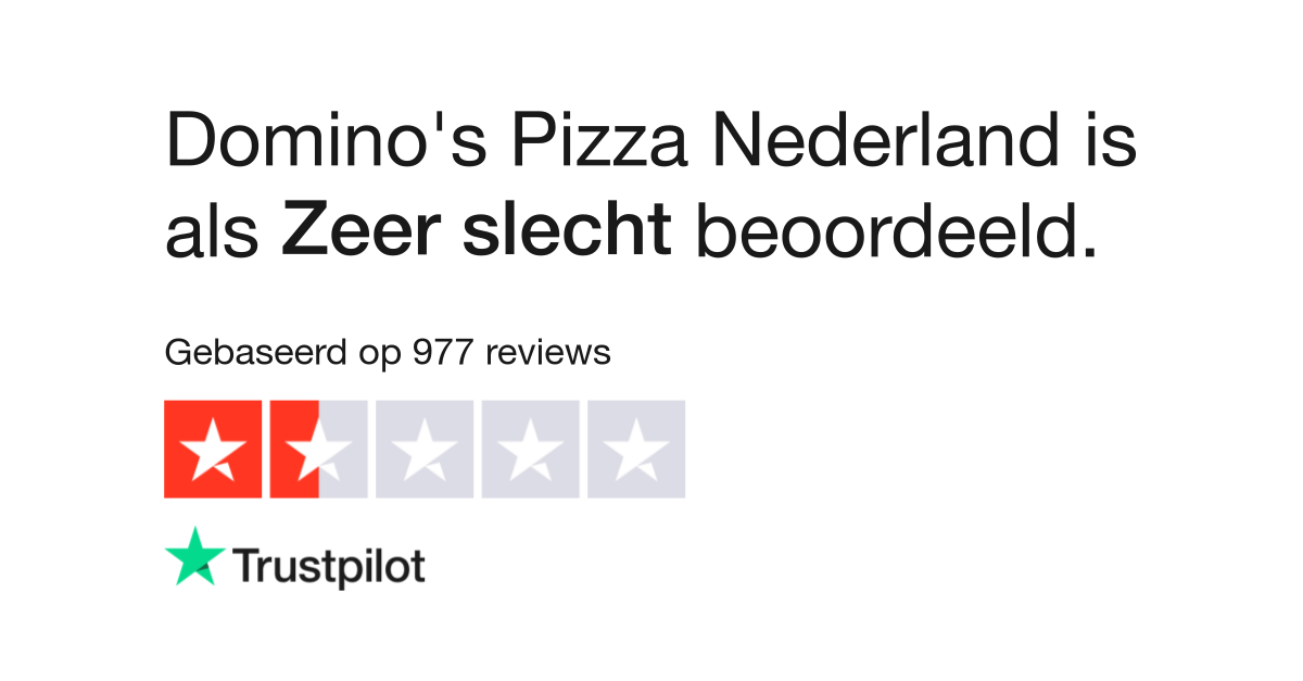 afstuderen buis Discrepantie Domino's Pizza Nederland reviews | Bekijk consumentenreviews over dominos.nl