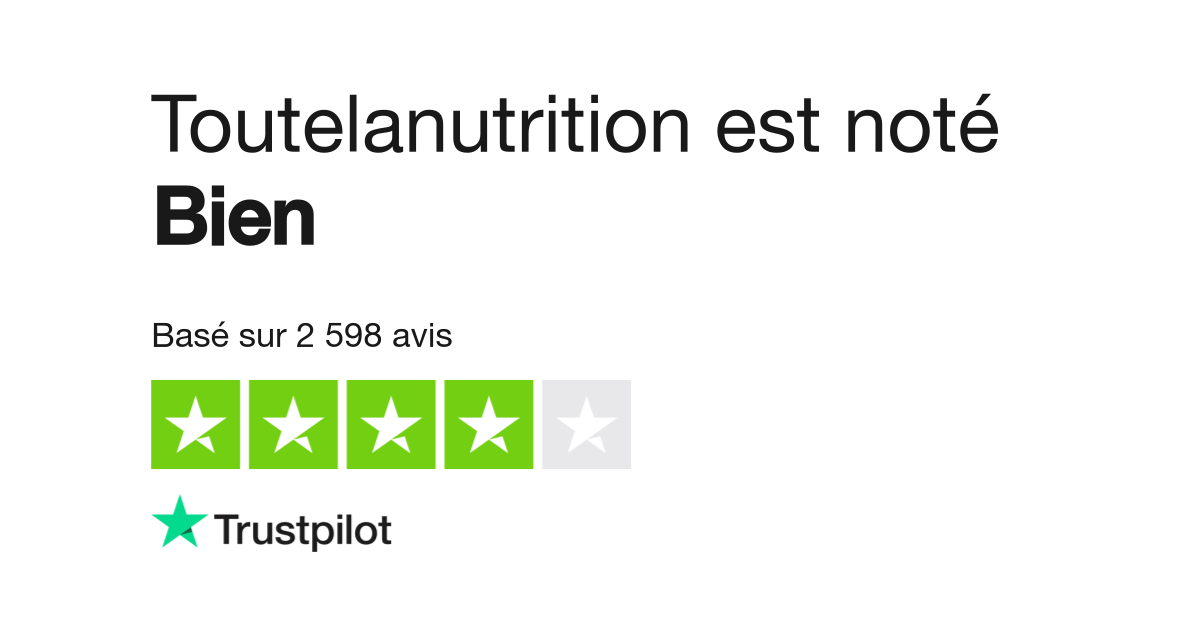 Avis de Toutelanutrition Lisez les avis marchands de