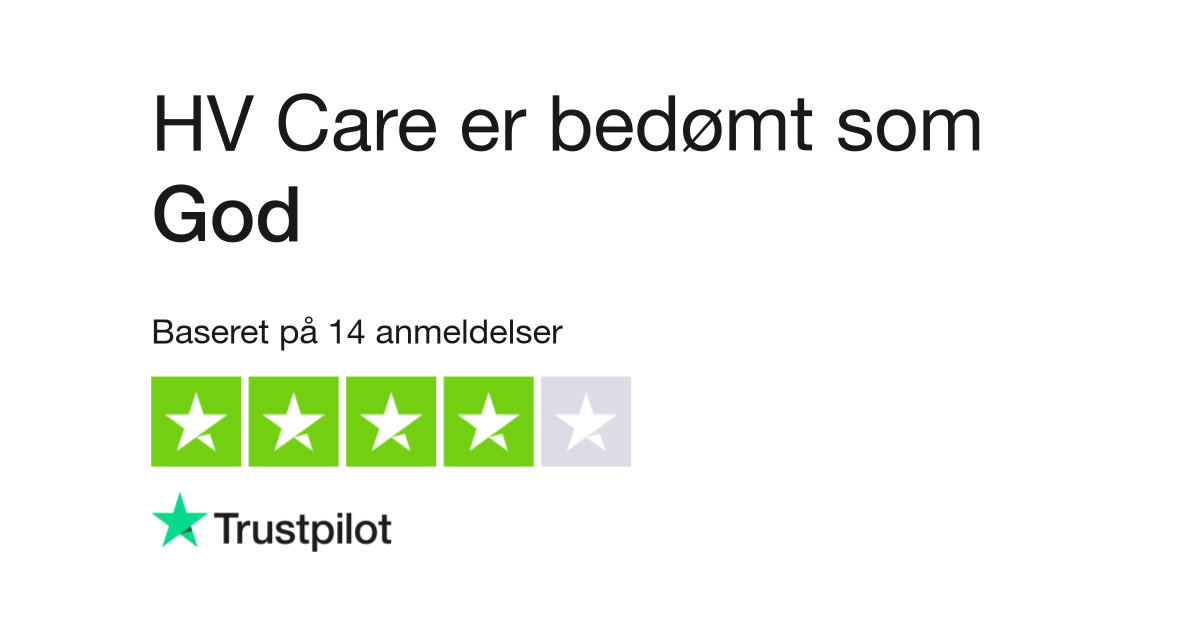 Anmeldelser af HV Care | Læs kundernes anmeldelser www.hv-care.dk