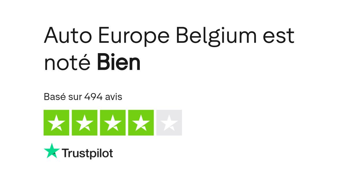 Avis de Auto Europe Belgium Lisez les avis marchands de www.autoeurope.be
