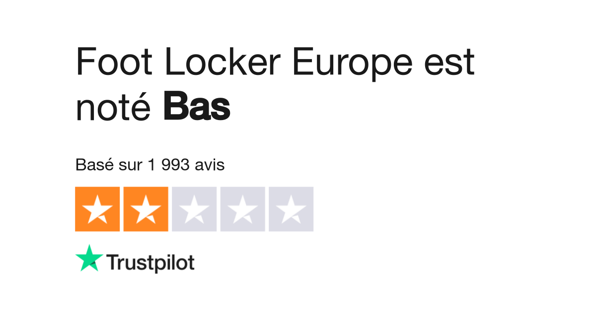 Avis De Foot Locker Europe Lisez Les Avis Clients De Footlocker Eu