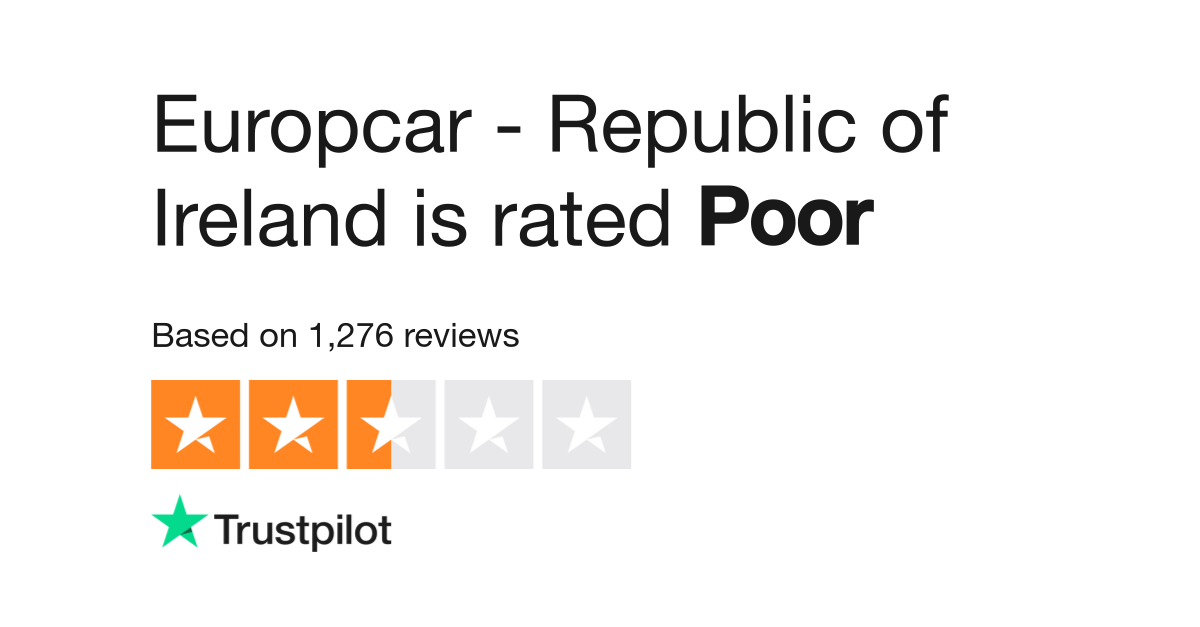 Europcar Republic of Ireland Reviews Read Customer