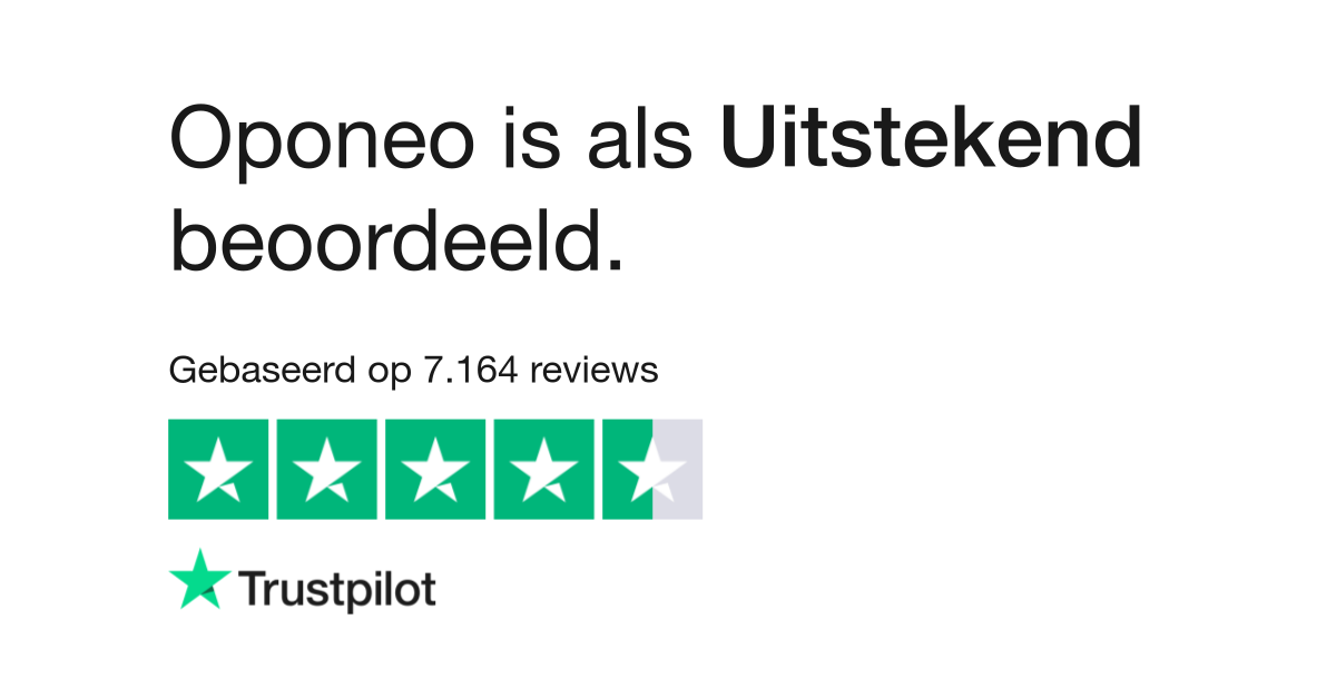 Digitaal Vergelijkbaar Staat Oponeo reviews | Bekijk consumentenreviews over oponeo.nl