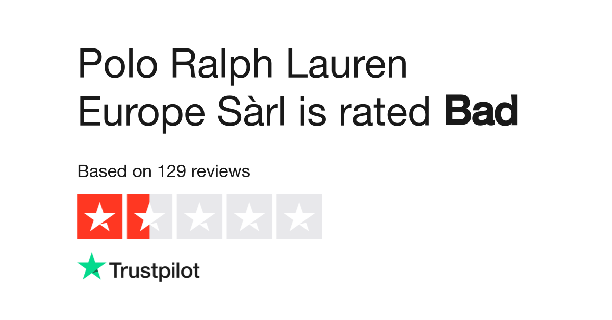 Polo Ralph Lauren Europe Sàrl Reviews | Read Customer Service Reviews of  