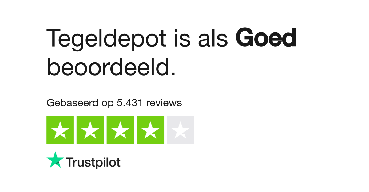 Gewoon kampioen religie Tegeldepot reviews| Bekijk consumentenreviews over tegeldepot.nl