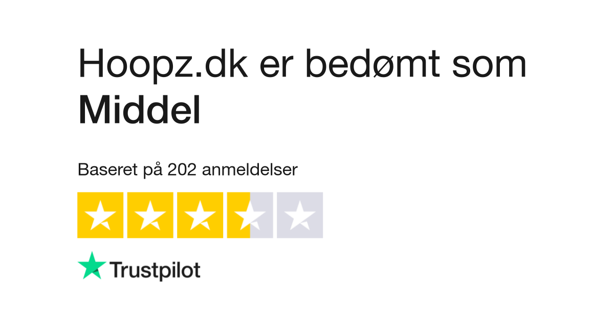 Anmeldelser af Hoopz.dk | Læs kundernes anmeldelser af | 2 af 7