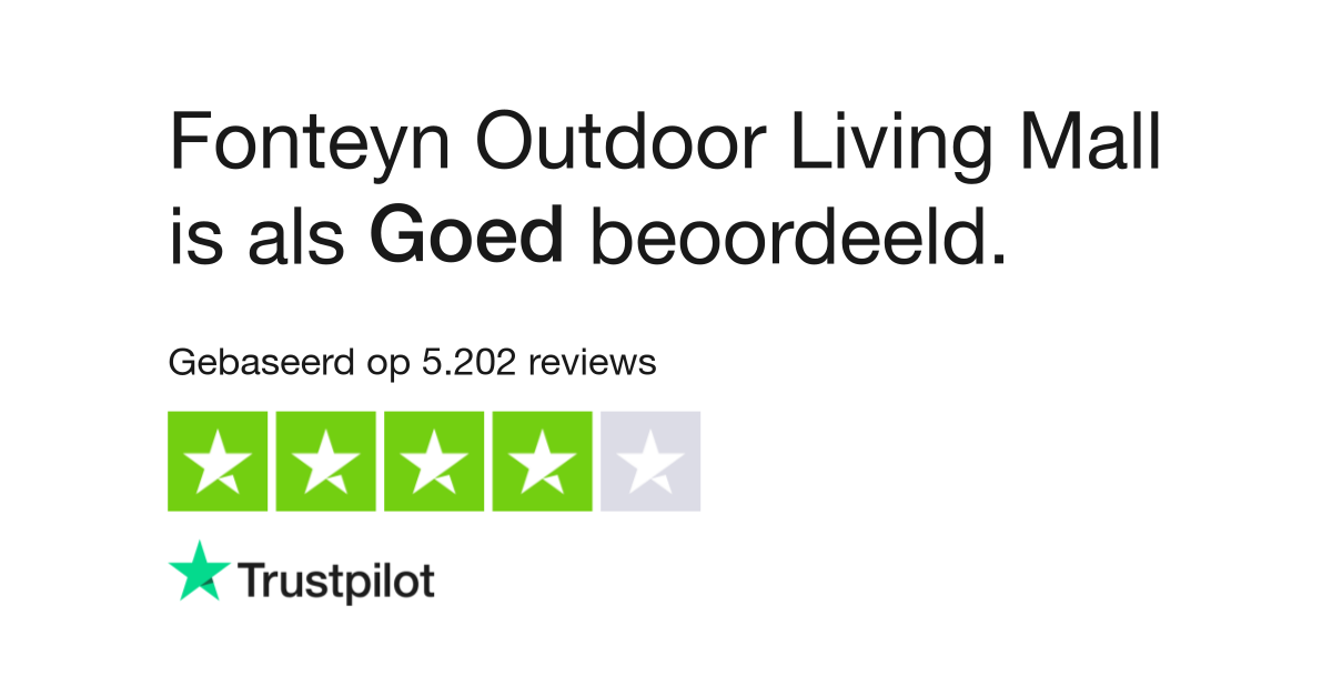 Mooi Overstijgen samenzwering Fonteyn Outdoor Living Mall reviews | Bekijk consumentenreviews over www. fonteyn.nl