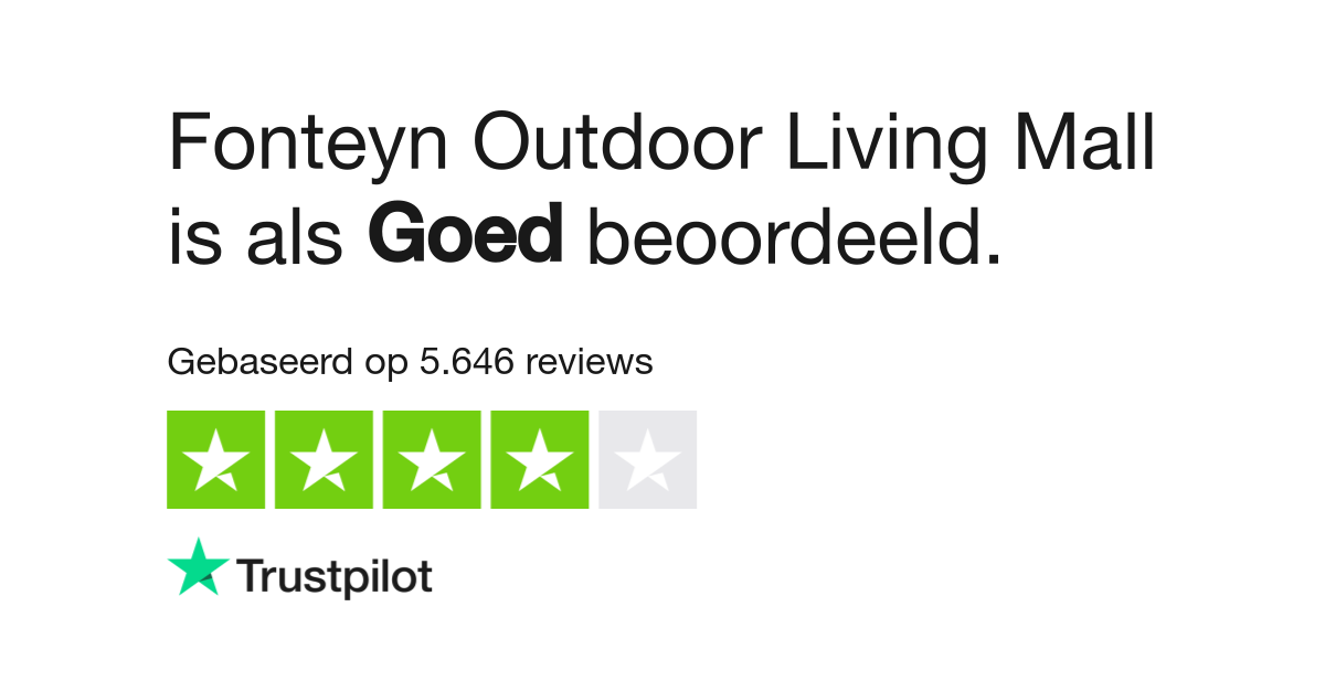 Mooi Overstijgen samenzwering Fonteyn Outdoor Living Mall reviews | Bekijk consumentenreviews over www. fonteyn.nl