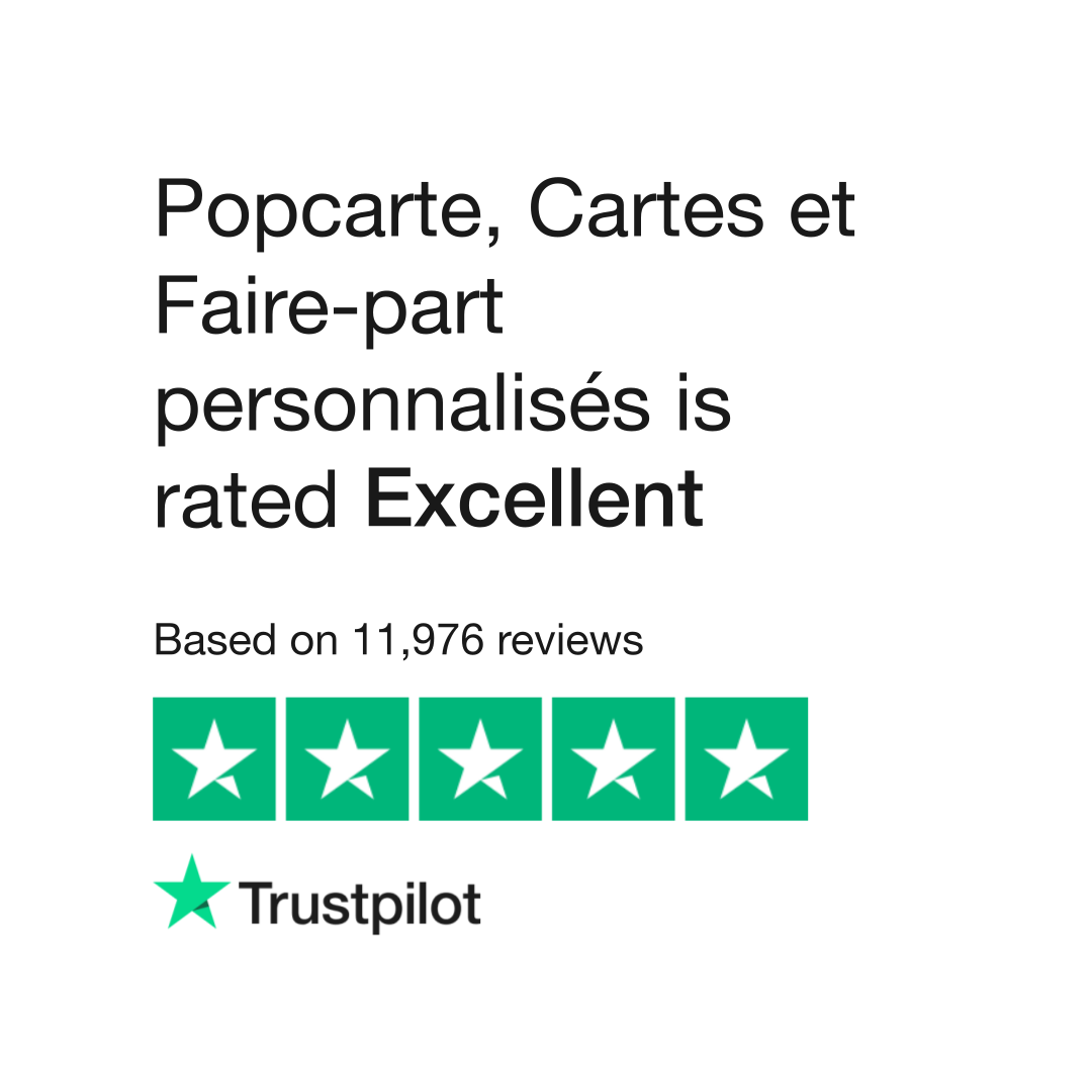 Popcarte, Cartes et Faire-part personnalisés Reviews, Read Customer  Service Reviews of popcarte.com