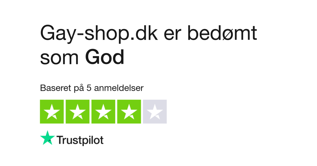 Anmeldelser af Gay-shop.dk | Læs anmeldelser af gay-shop.dk