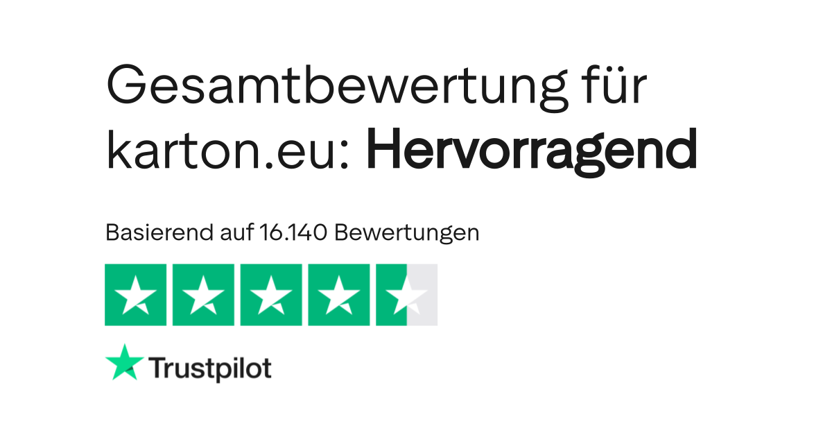 Bewertungen Zu Karton Eu Lesen Sie Kundenbewertungen Zu Karton Eu
